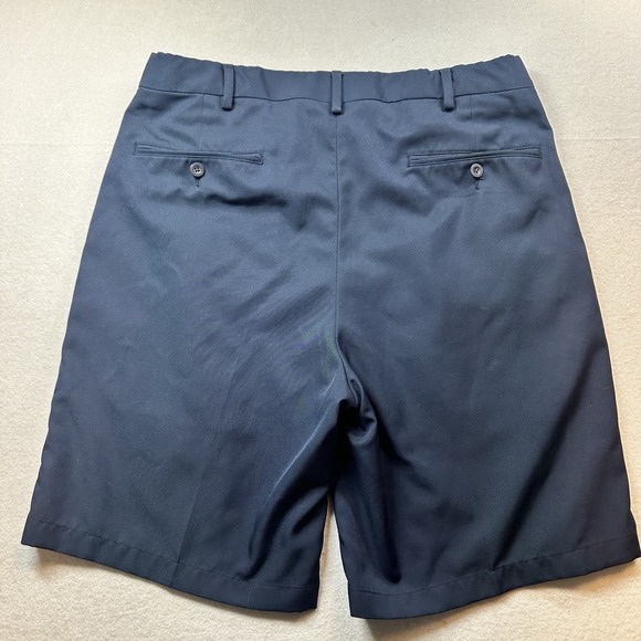 Jos A Bank Mens Leadbetter Golf Shorts Blue Performance Flat Front Size 35 - Picture 2 of 8